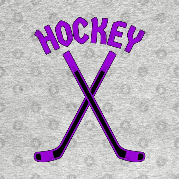 HOCKEY CROSSED STICKS LOGO by HOCKEYBUBBLE